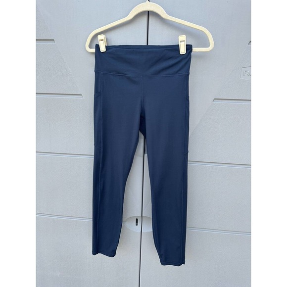 Vuori Women Ink Stride Performance Leggings 7/8 Length Stretch Side Pockets Sz S - Picture 2 of 11